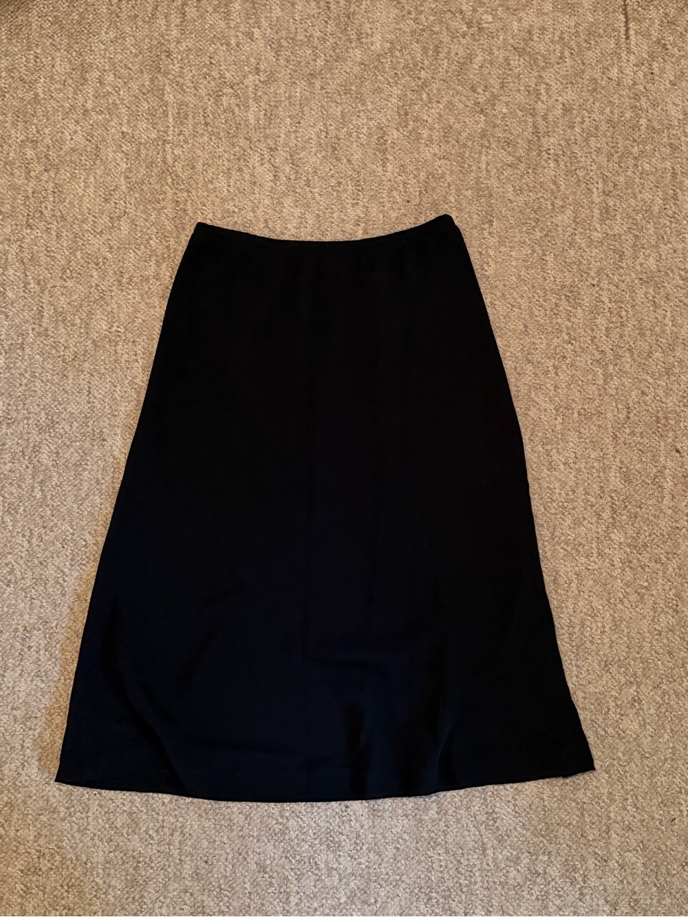 Vintage Classic Black Midi Women's Skirt